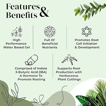 Clonex Rooting Gel - High-Performance Rooting Compound for Plant Cuttings, Contains IBA, Promotes Root Initiation & Development - 100ml (2 Pack)