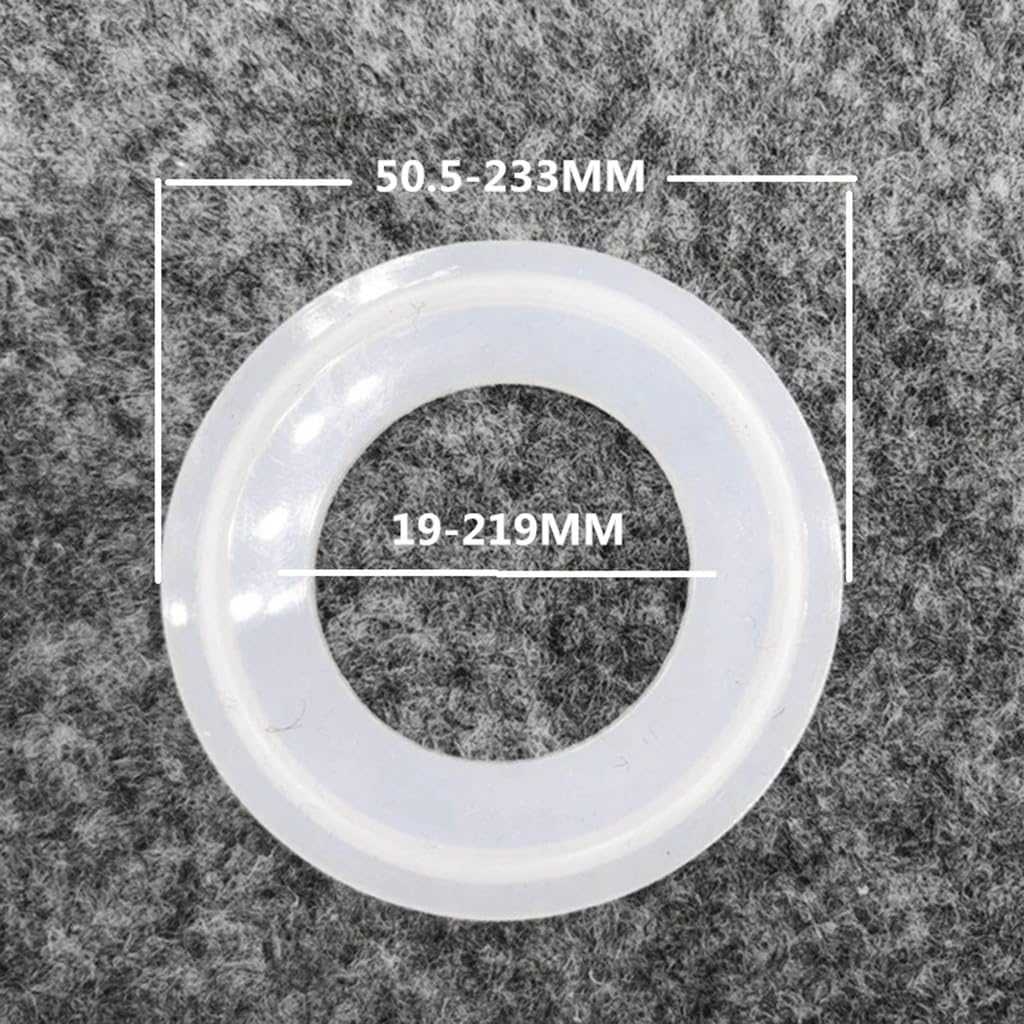 Juntas tóricas, juntas tóricas de silicona, Arandela de anillo de junta de tira de sellado de silicona con virola de triple abrazadera sanitaria, for mejoras en el hogar, anillo de junta de tira de se