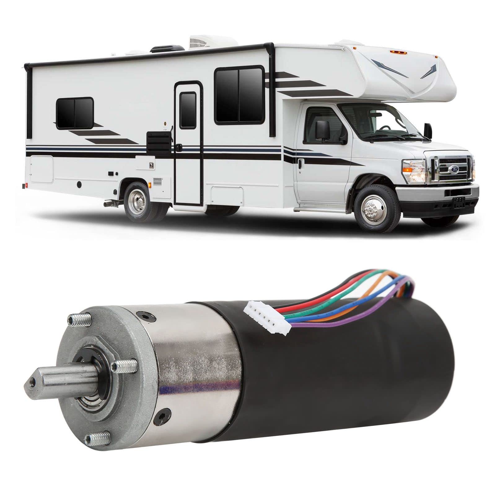 Caravan Slide Out In Wall Motor 236575 - Relación De Transmisión 300:1, 10 Mm ABS Aluminio, Caravan Slide Out Motor 10 Mm Slide Out Motor Toldos