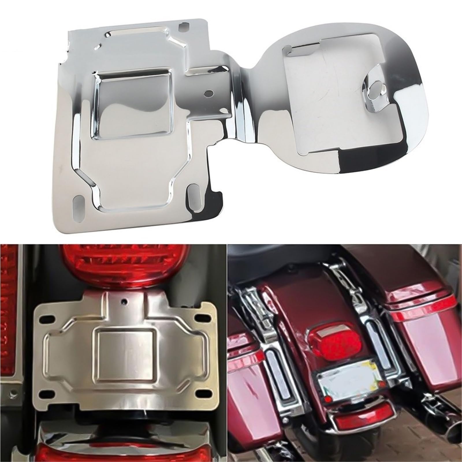 Cornice Per Targa Per Moto Adatta Per Harley Road Glide Electra FLTRK FLTRXS FLHTKSE FLHTKL FLHTK portatarga Posteriore Moto