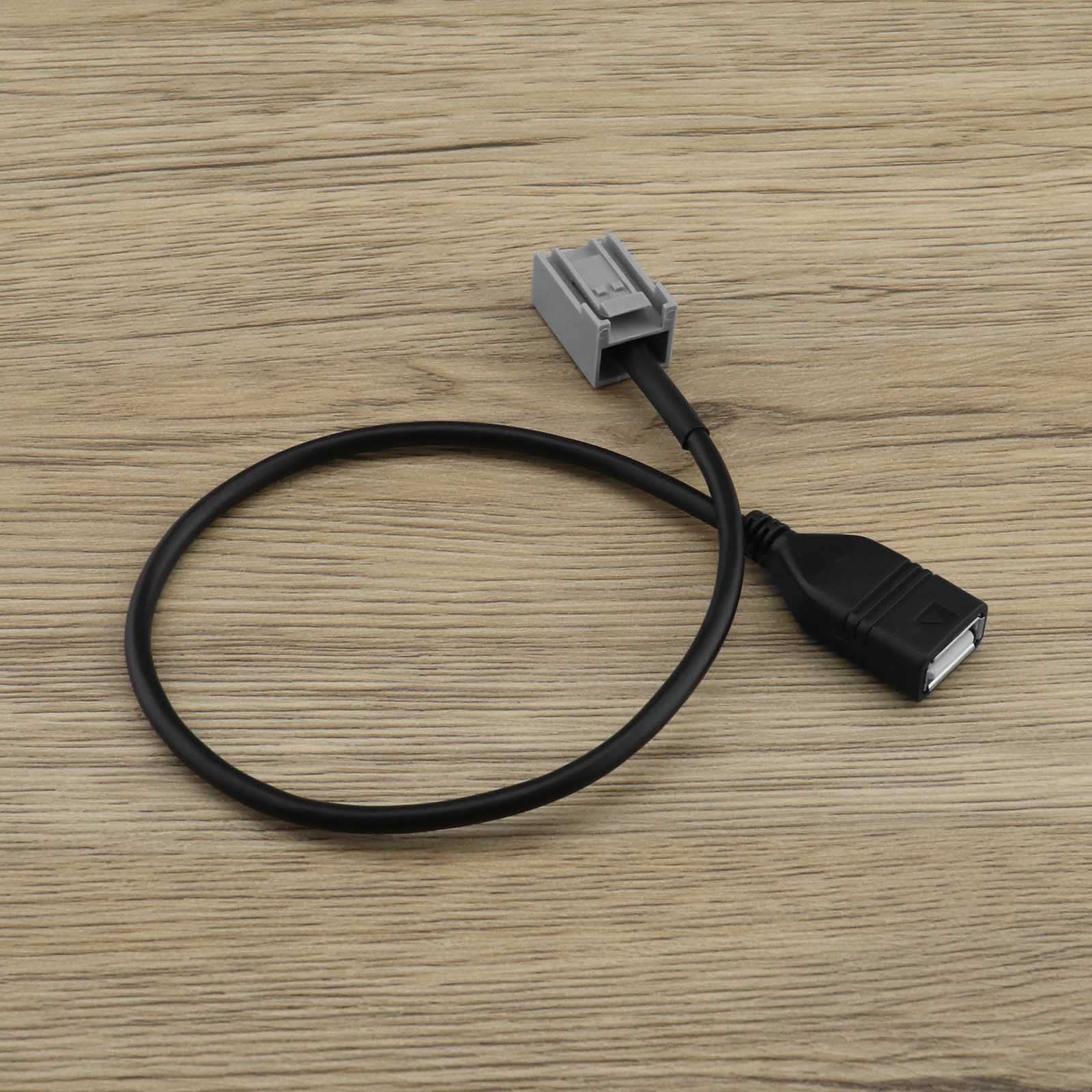 ECSiNG Zamiennik Kabla Adaptera USB Kompatybilny z Honda CIVIC/JAZZ/CR-V/CRZ/Costa/Account/Odyssey/Crosstour/Insight/Legend AUX