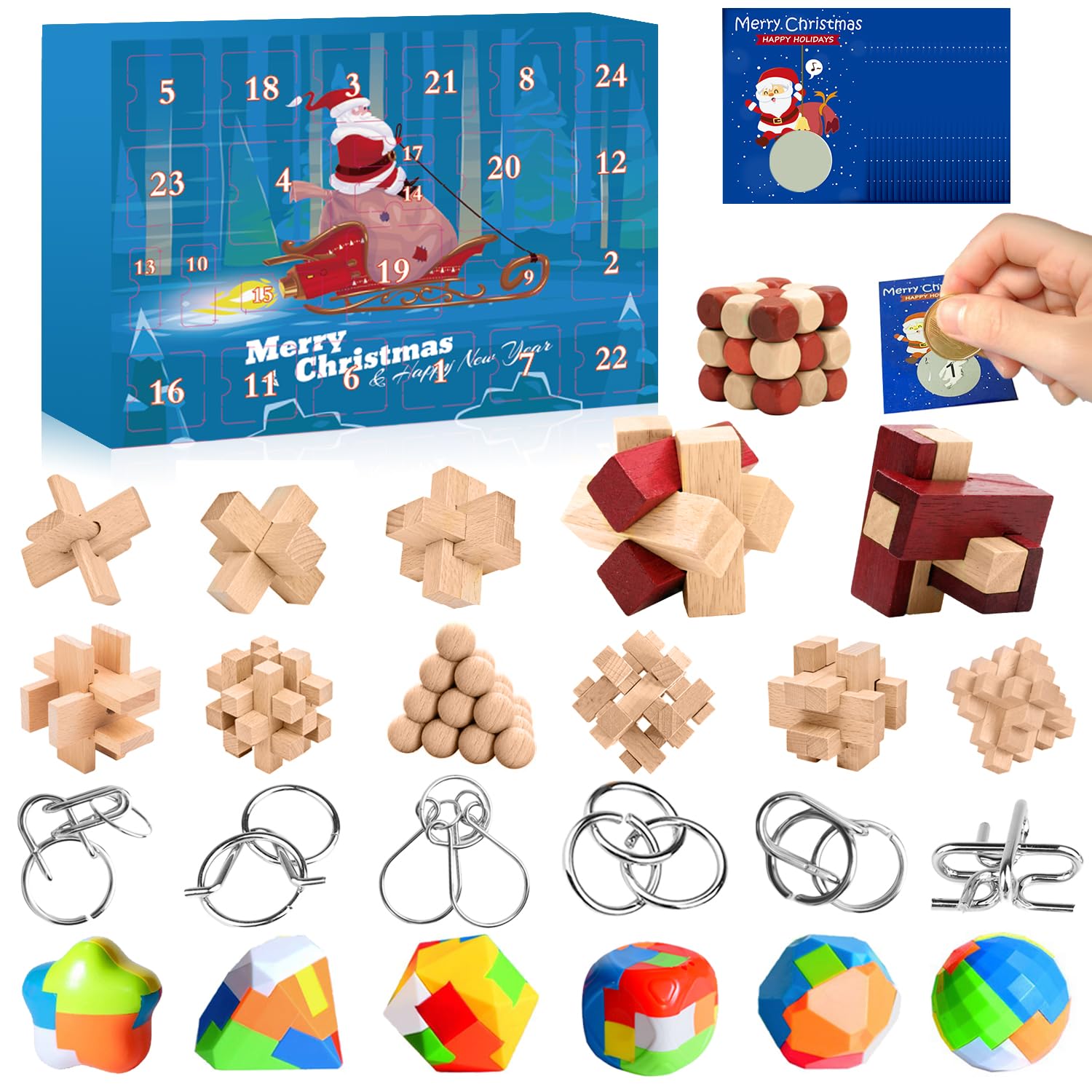 Amazon.com: Advent Calendar 2026, Brain Teaser Puzzles Present Box