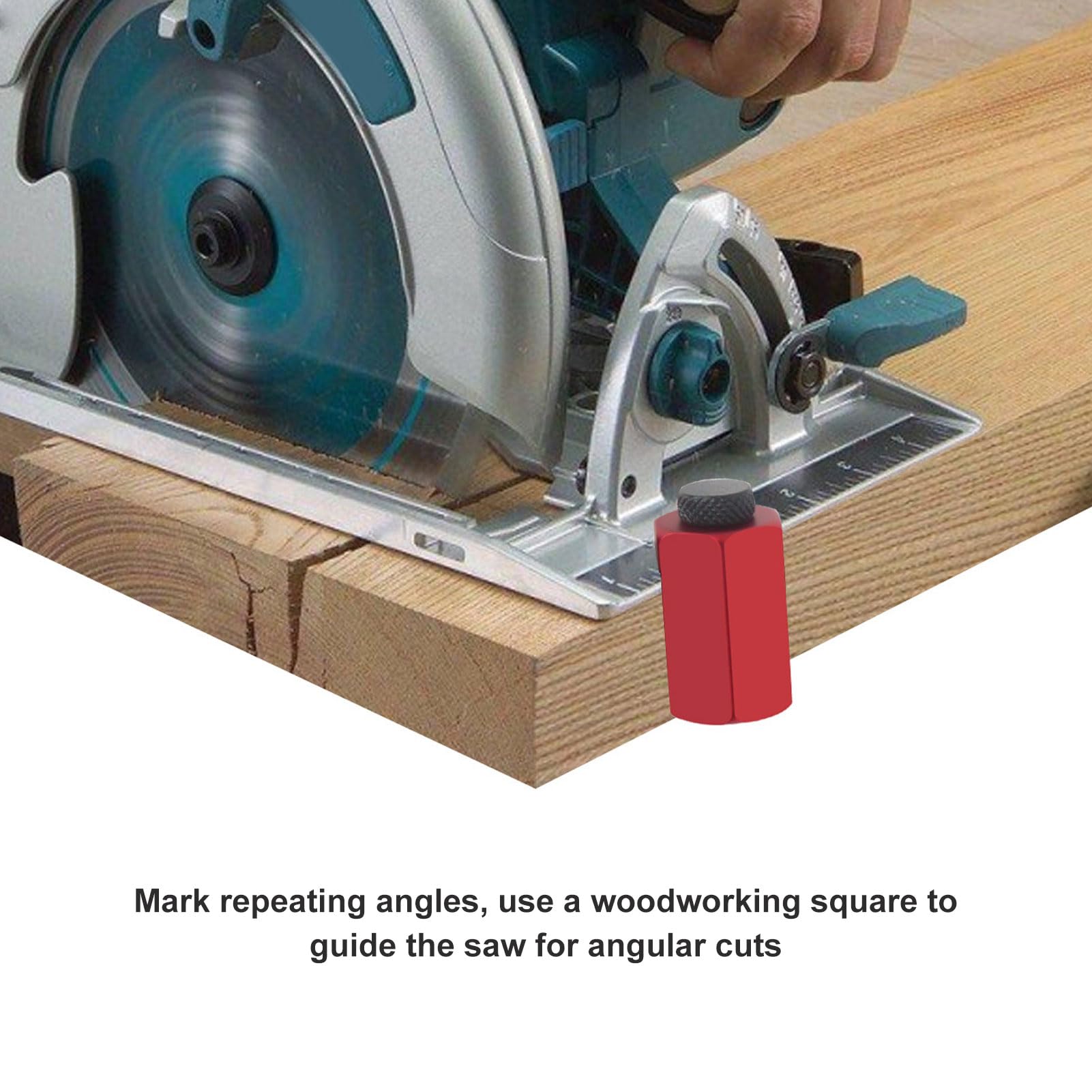 Stair Gauge Aluminum Alloy Framing Square Stops Hex Flat Framing Jig with Thumb Screw for Stair Layout Woodworking Stair Gauge Knob