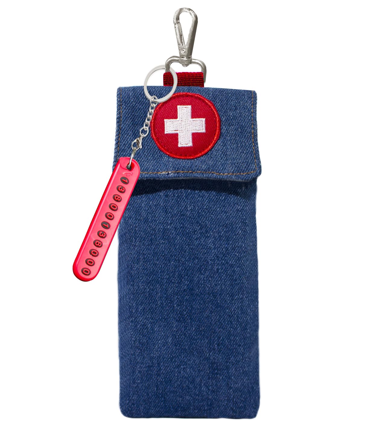 Epipen Medical Carrying Case, Shock Absorbing Travel Medication Organizer, Emergency Medical Bag for 2 EpiPens