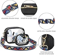 Vista 65 de KETIEE Bolso cruzado transparente, aprobado para estadios, para conciertos, eventos deportivos, festivales