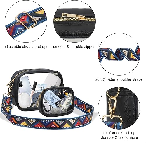 Miniatura 65 de KETIEE Bolso cruzado transparente, aprobado para estadios, para conciertos, eventos deportivos, festivales