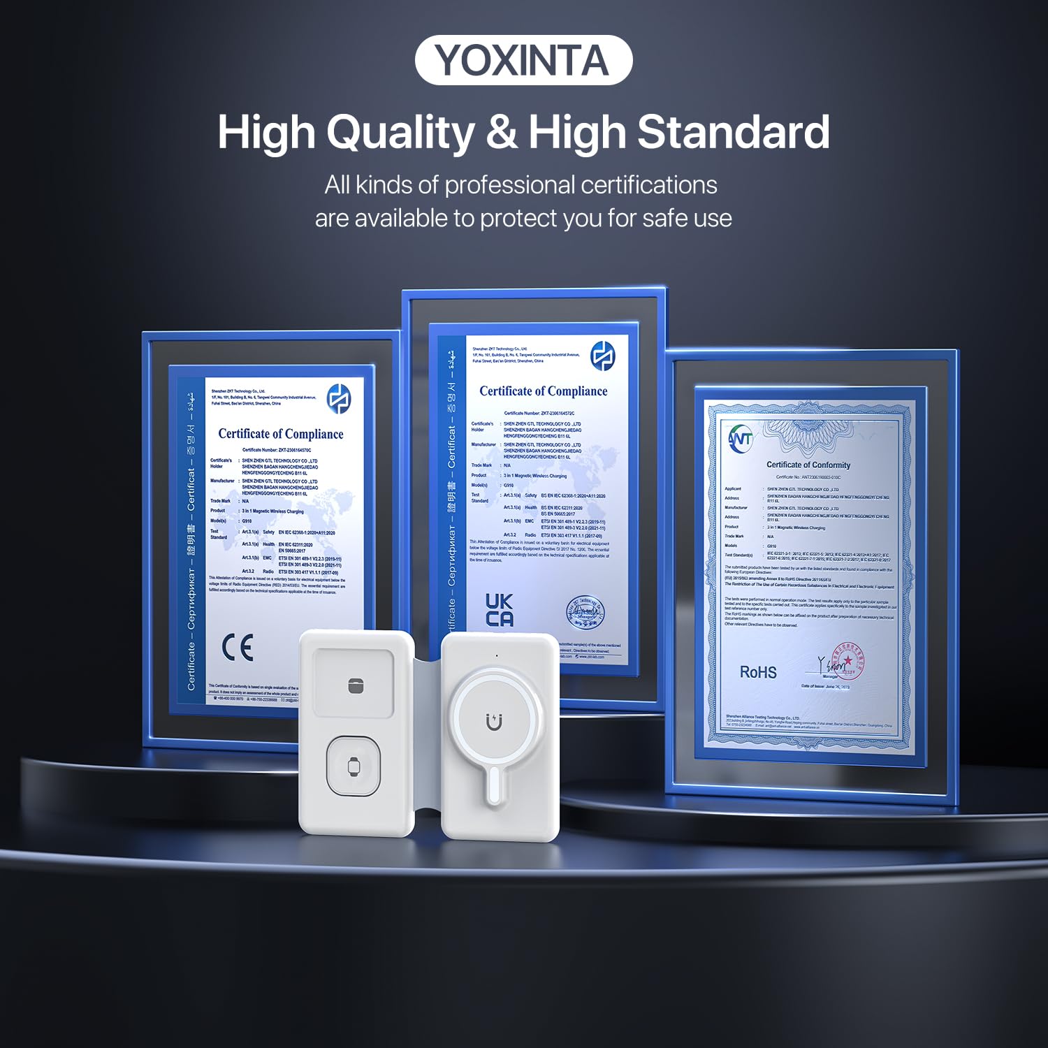 QTlier Station de Charge Apple 30W, Chargeur Induction 3 en 1 Magnétique, Chargeur sans Fil Compatible avec iPhone 16/15/14/13/12 Série, Apple Watch 8/7/6/5/4/3/2/SE et AirPods 3/2/Pro(Blanc)