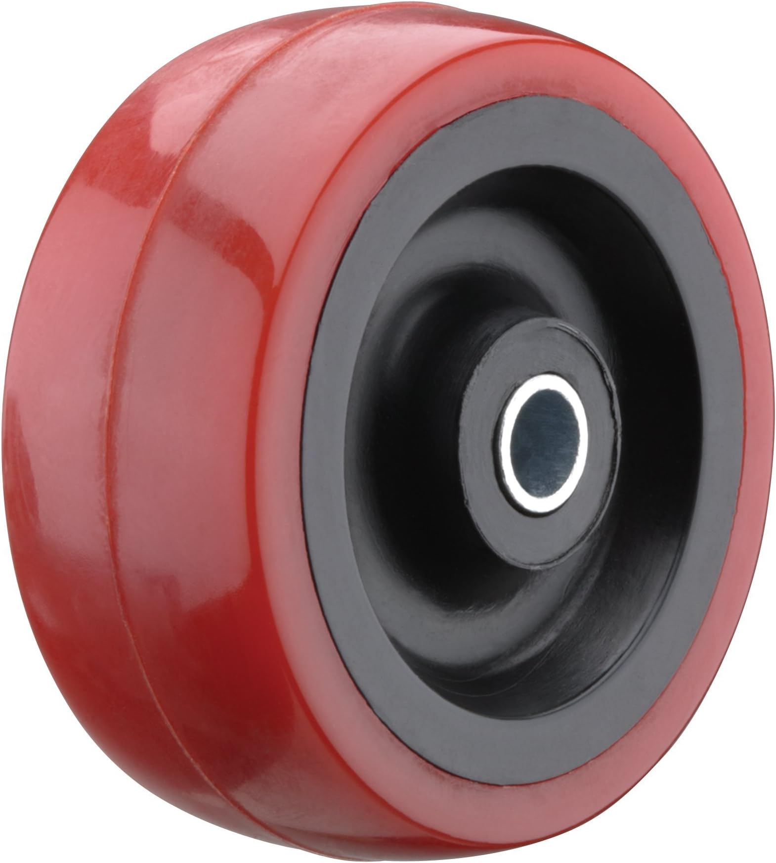Steelex D2650 2-Inch 165 Lbs Polyurethane Wheel with Roller Bearing Hub , red
