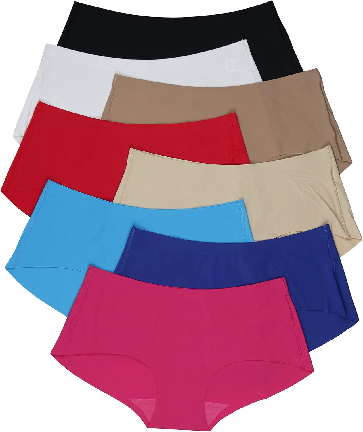 ToBeInStyle Women’s Pack of 6 Comfortable No Panty Line Laser Cut Panties - S to 3XL