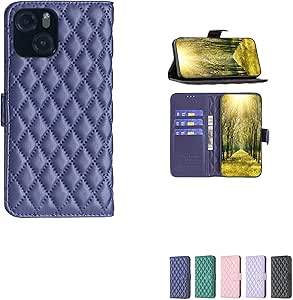 Bojioderf Coque Compatible Pour Vortex J24 Coque Étui Case Cover Hybride [avec Protection D'écran En Verre Trempé] [support Magnétique Pliable] Bleu