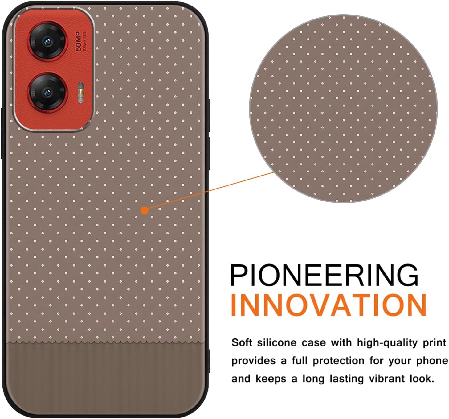 2 Pack Aesthetics Classic Polka Dots Phone Cases for Motorola Moto G Stylus 5G (2024) 6.7 Inch, Case Cute Pattern Shockproof Soft Protective for Women Girls Phone Cover Funda image 3