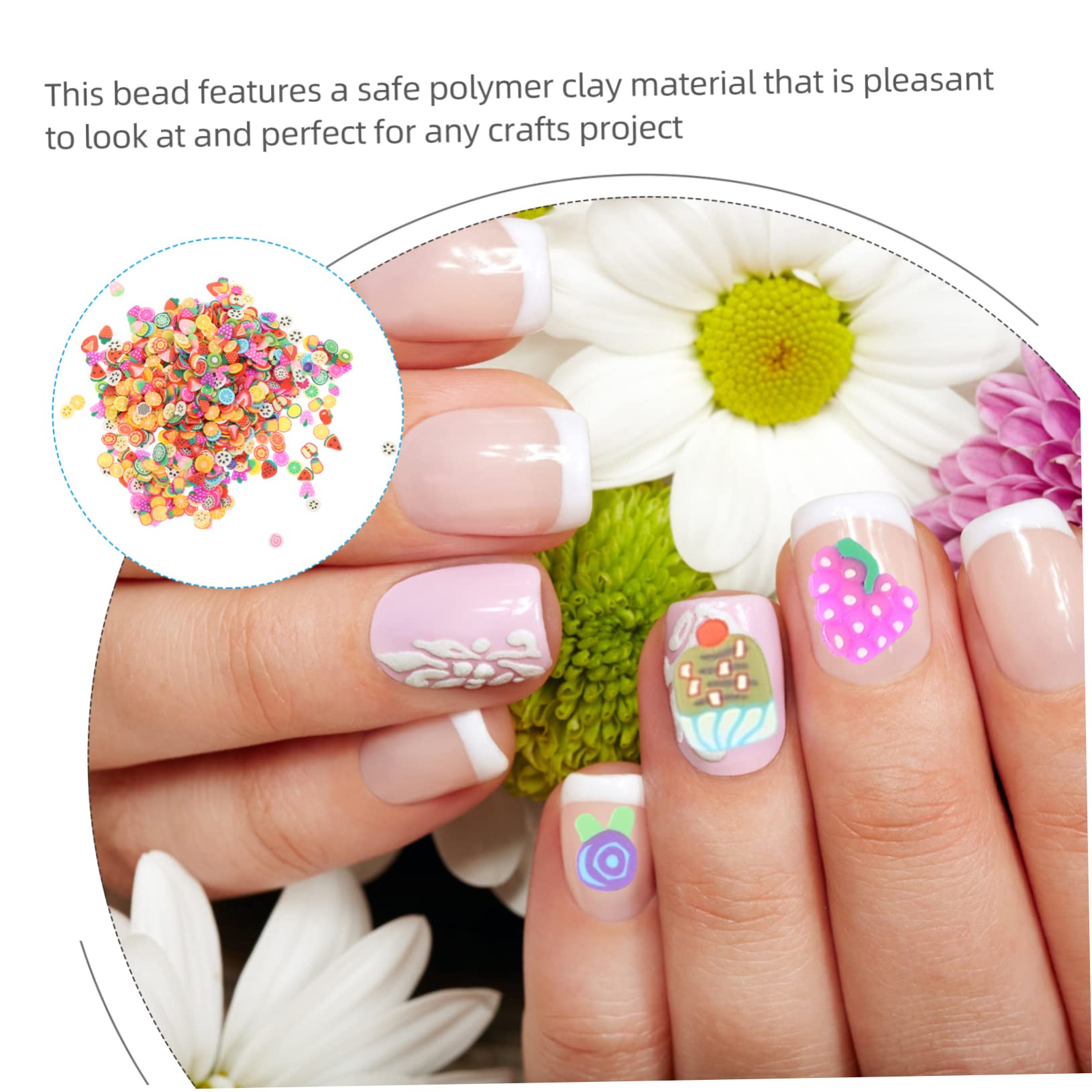 5 Set Ciondoli Per Unghie Frutta E Torta Decorazioni Per Nail Art Polimerica Accessori Creativi Misto Per Unghie E Gioielli 4000 Pezzi*5