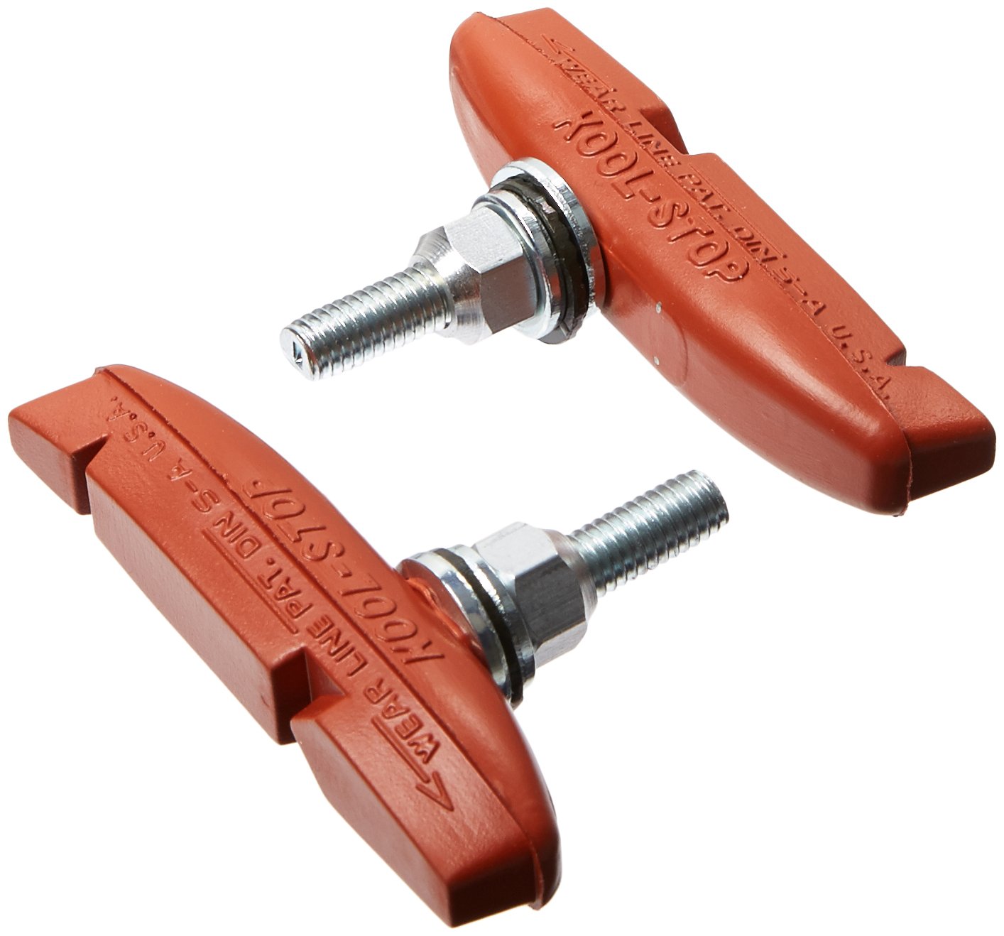 Kool Stop Eagle Claw 2 Cantilever Bicycle Brake Shoes Salmon Threaded