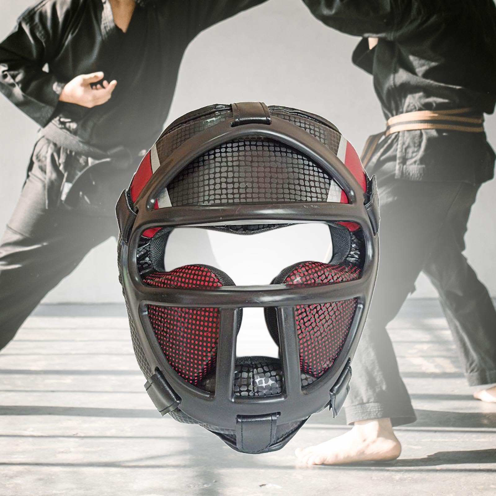 Casco Karate in Materiale Eva Robusto Comodo da Indossare Protegge L'Intera Testa Garantisce Comfort E Adatto per Allenamenti