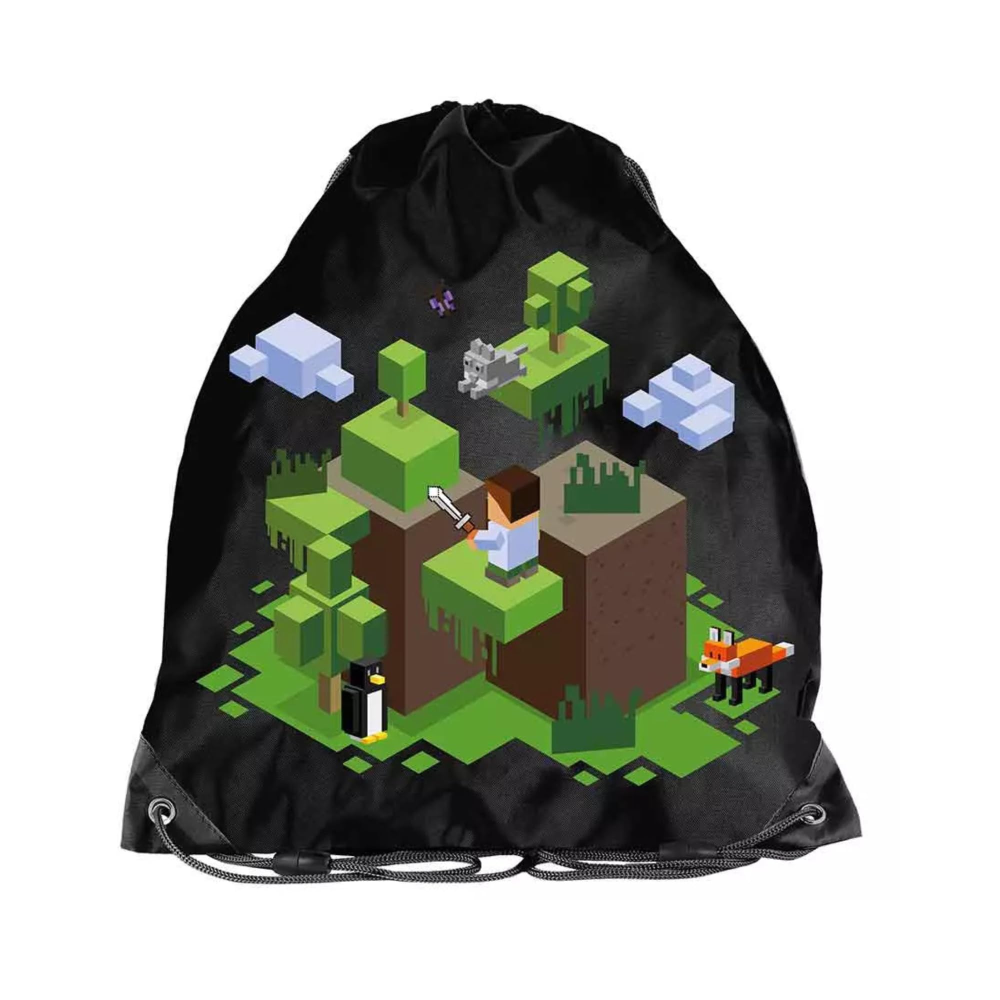 PASO- Schulranzen für Jungen und Mädchen, 4/6/8/15er-Set - Schul-Rucksack für Kinder mit Federmäppchen - Schuhbeutel und Hausaufgabenheft - Game Motiv- 1-3 Klasse