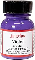 Vista 15 de Angelus Pintura acrílica para cuero, rojo escarlata, 1 oz