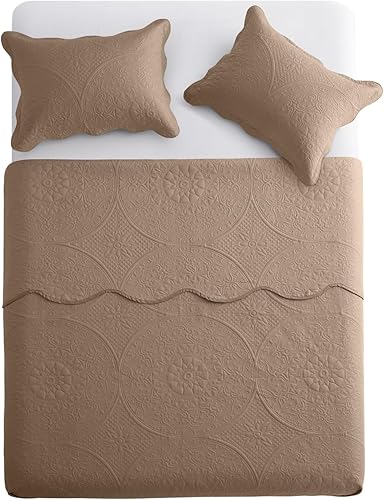 Vista 84 de IR Imperial Rooms - 10 juegos de colcha tamaño individual (68 x 86 pulgadas), para hoteles, habitaciones de huéspedes, colchas ligeras reversibles