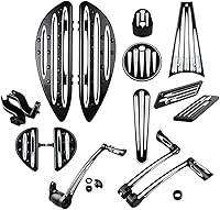 Vista 1 de Plataformas delanteras y traseras, kits de montaje de estriberas y brazo de freno, palancas de cambio de talón y punta, clavijas de cambio, paquete