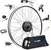 EBIKELING Waterproof Ebike Conversion Kit with Battery Direct Drive 700C Front or Rear Wheel Electric Bike Conversion Kit Ebike Battery & Charger Included 1500W 1200W Electric Bike for Adults