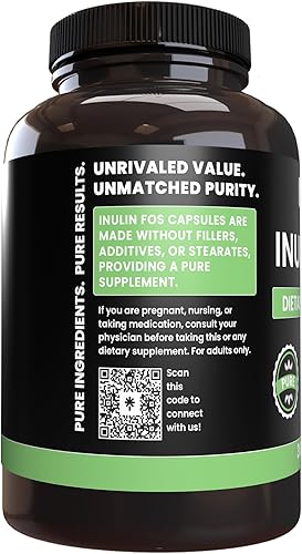 Miniatura 3 de Pure Original Ingredients Inulina (365 cápsulas) sin magnesio o rellenos de arroz, siempre puro, verificado por laboratorio