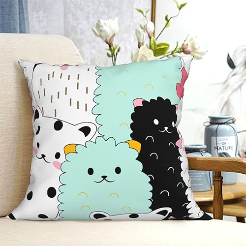 Miniatura 4 de Aimeryup Throw Pillow Covers 20x20 Inch Cute Corlorful Sheep Decorative Pillow Covers Cushion Covers cojines decorativos para sala Pillow Cases Cute