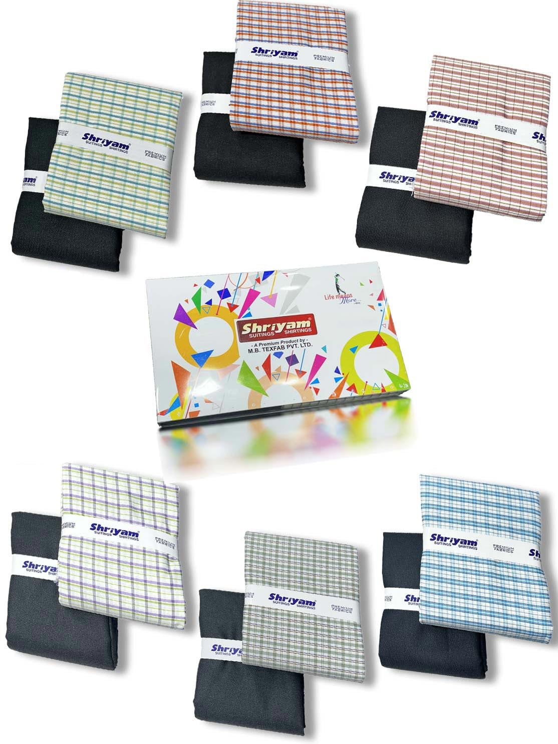 Shirt pant Combo Pack of 6(Unstitched, Full Length Fabric)