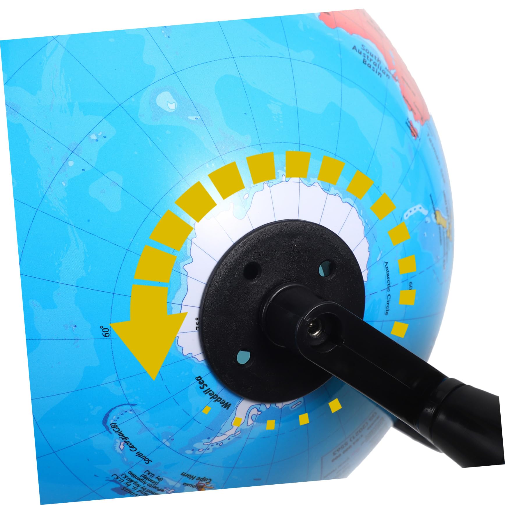 Housoutil Mappamondo Educativo Interattivo con Base Stabile in Plastica per Ragazzo Ragazza Mappa Geografica Mondiale per L'apprendimento a Casa in Ambienti Educativi