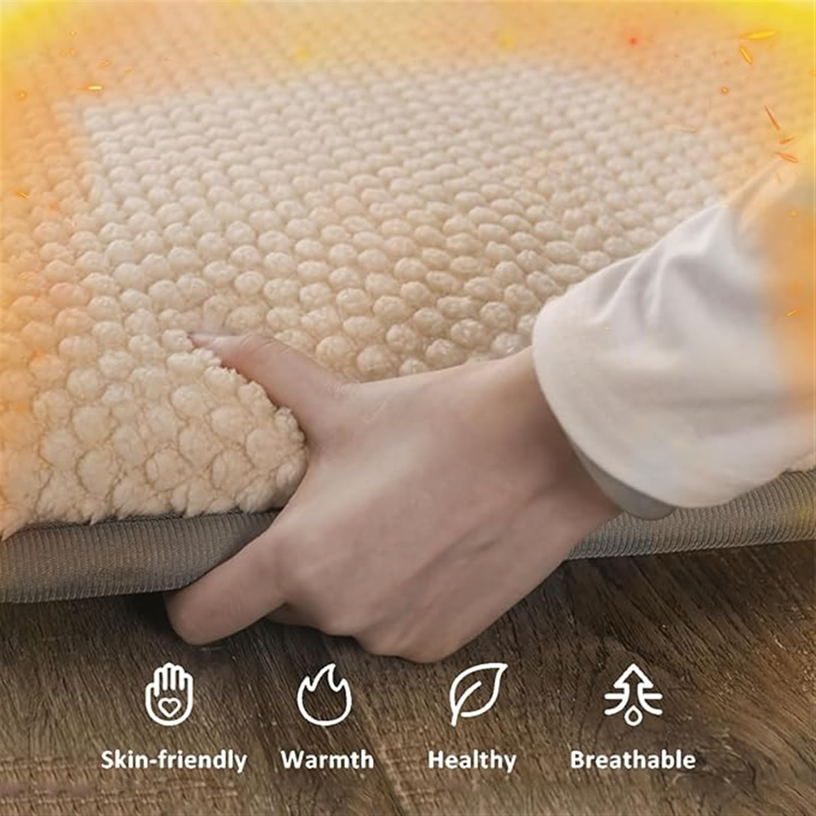 Colchón De Futón, Colchón De Tatami Tradicional Japonés, Colchón De Piso Plegable, Colchón De Cama Ultra Suave, Tapete De Tatami Doble Individual, Camping, Hogar (Color : White, Size : Twin