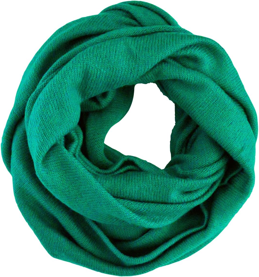 Hand Knitted Cashmere Infinity Scarf Multicolor