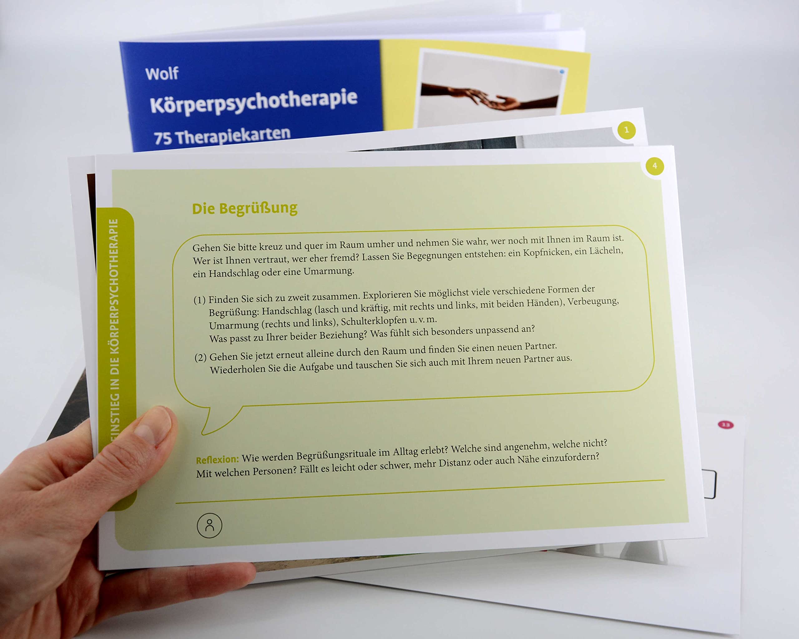 Körperpsychotherapie: 75 Therapiekarten mit 32-seitigem Booklet in hochwertiger Klappkassette, Kartenformat 16,5 x 24 cm (Beltz Therapiekarten)