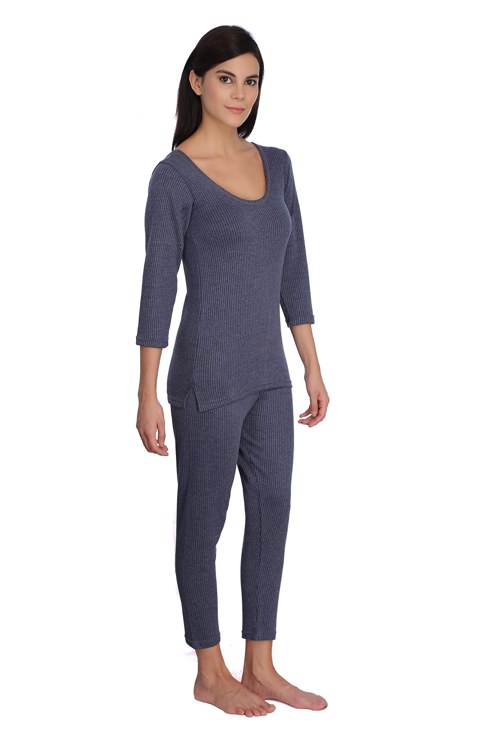 Selfcare Women's Thermal Top and Pyjama Set (Pack of 1) Blue - Image 2 thumbnail