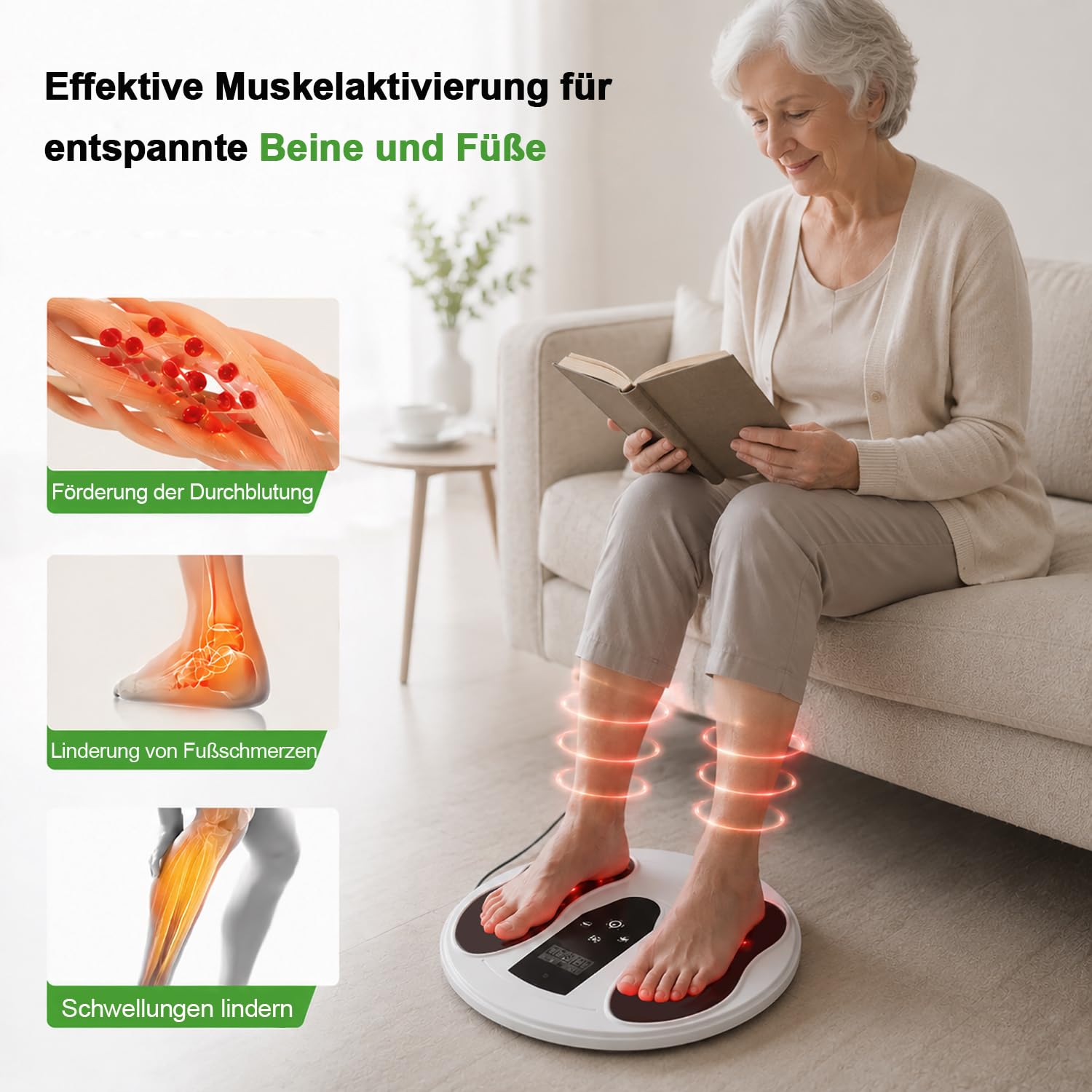 Medic Durchblutungs-Stimulator Beine & Füße mit 660+850 nm Infrarotlicht