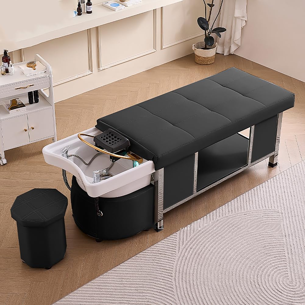 Shampoo Bed, Salon Head Spa Equipment Massage Table, Thai Hair Washing Shampoo Bed