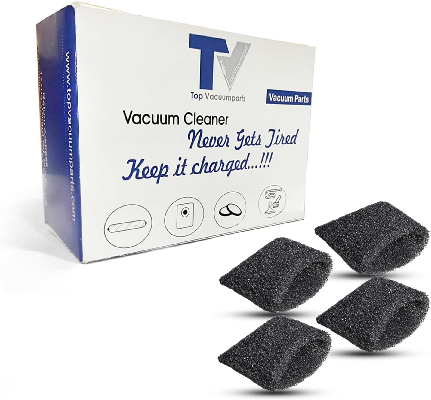 Replacement Part For Hoover, Vacuum Filter Extractor Foam Recovery Tank Cup F5800 Series (4-Pack) # compare to part 440007364