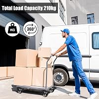 TESSTSY 4 db Forgókerék Fékes M8x25mm 50mm Bútor Görgő Terhelhetőség 21kg 4