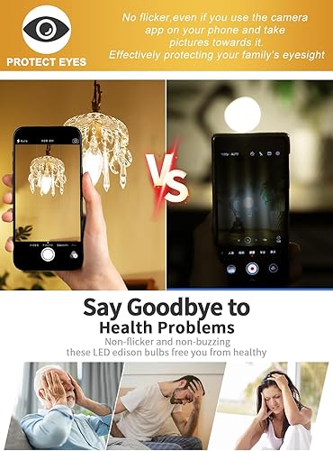 Miniatura 8 de CRLight Bombillas LED regulables para candelabros de 6 W, 700 lúmenes, equivalente a 70 W, base E12, bombillas LED de 2700 K blanco cálido, estilo