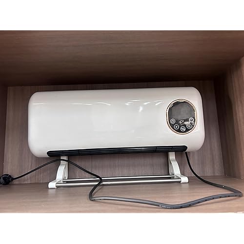 Electric Space Heater for Bedroom 1500W Wall Heater (White, 21in)
