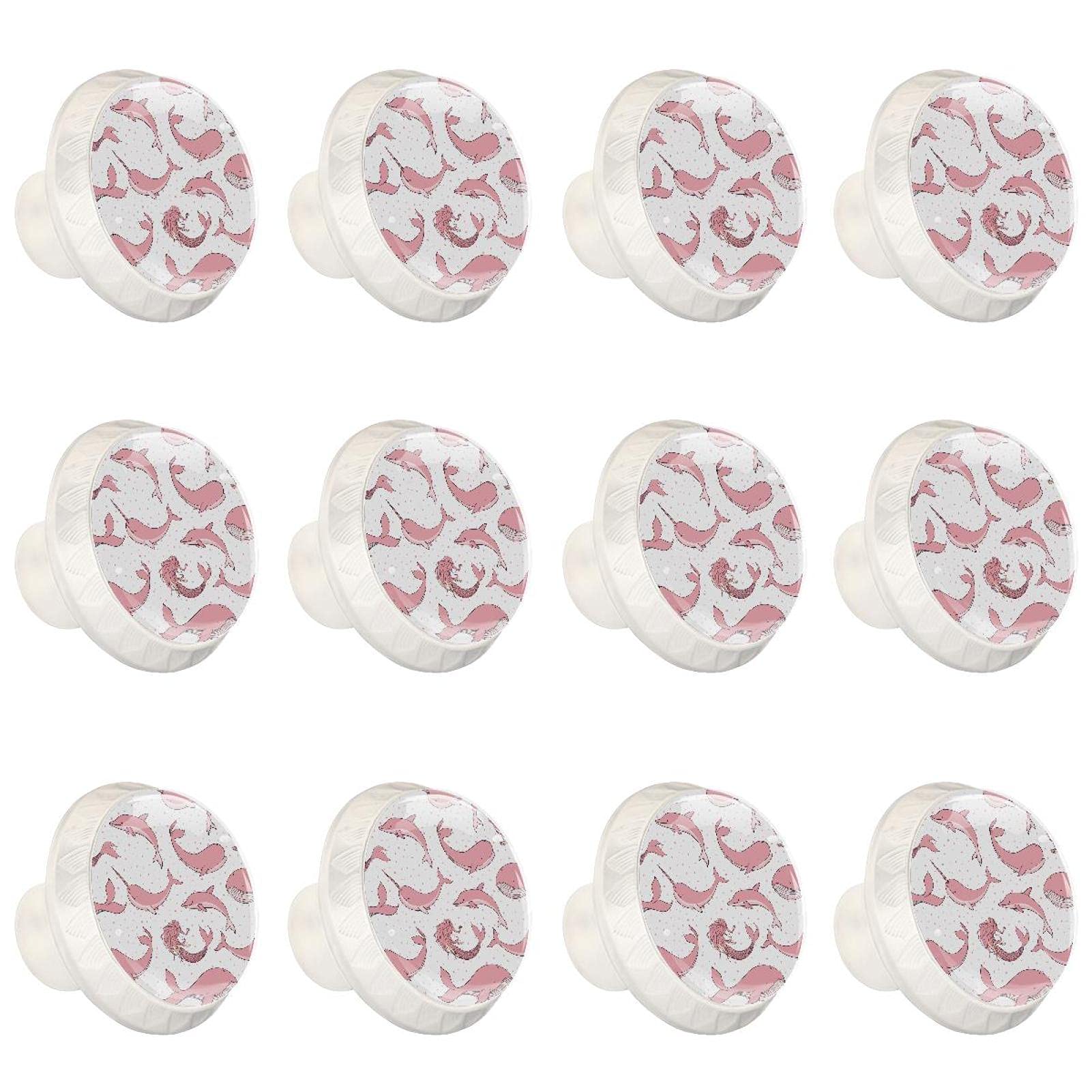 Boutons d'armoires de cuisine roses pour relooker un meuble sans peindre