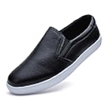 Women's Fashion Sneakers Slip On Shoes Leather Flat Driving Shoes