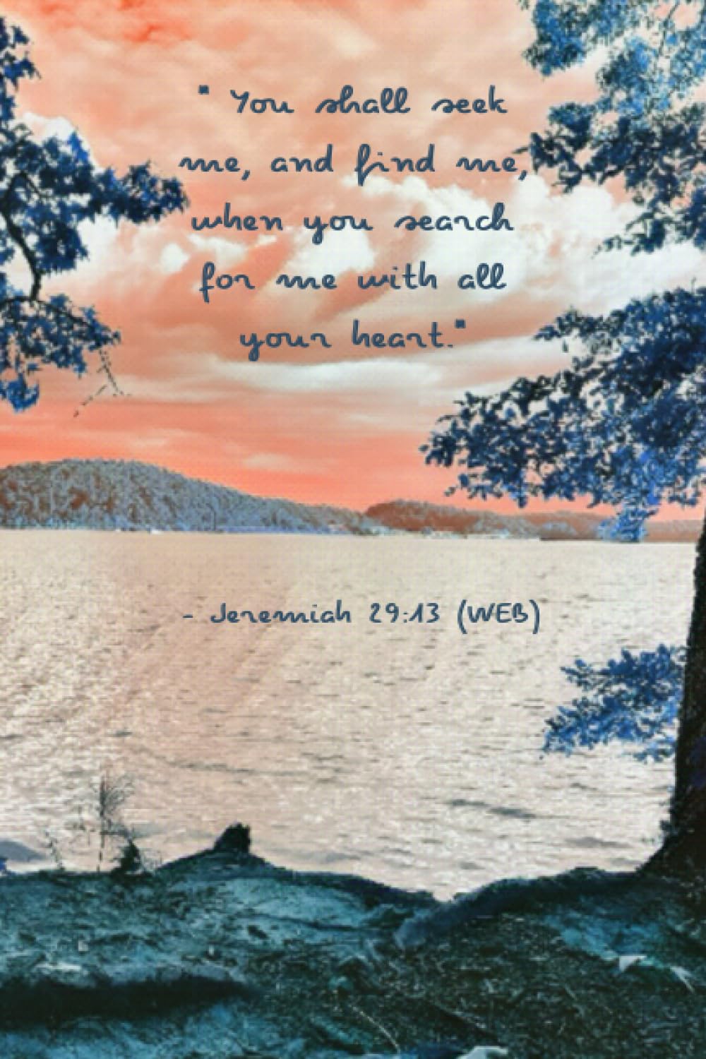 The Bible Verse Collection - Jeremiah 29:13 (WEB) - Lined Notebook Ruled Notebook Journal Diaries - Christian Gift for Men Women Teen Children - 6x9'' 120 pages.