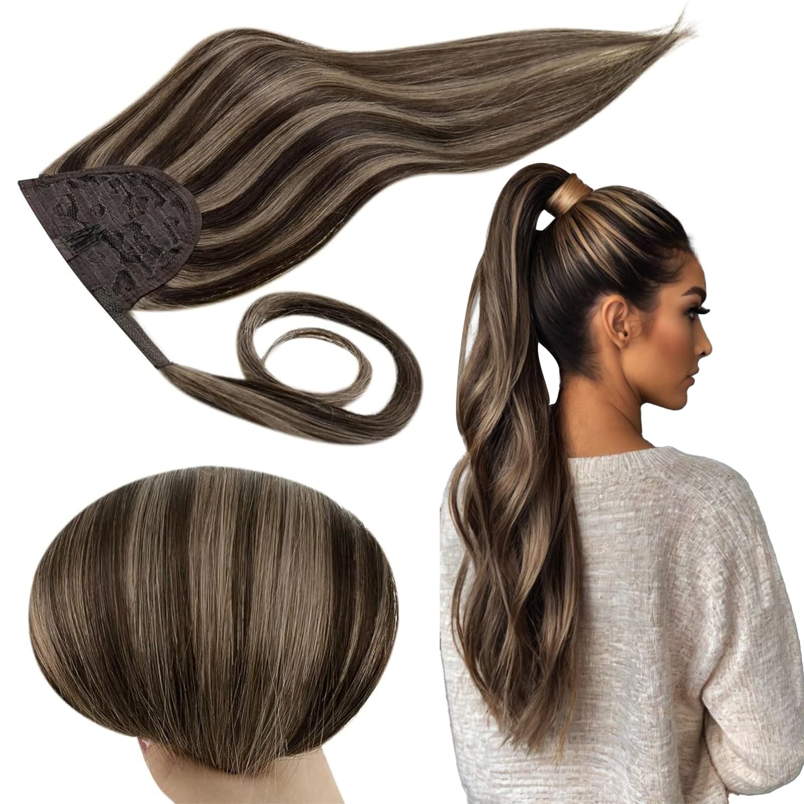 Milahnia Hair Extensions Wrap-around ponytail. Ponytail Extensions Wrap-Around | 1 Hair Stop International main image 2