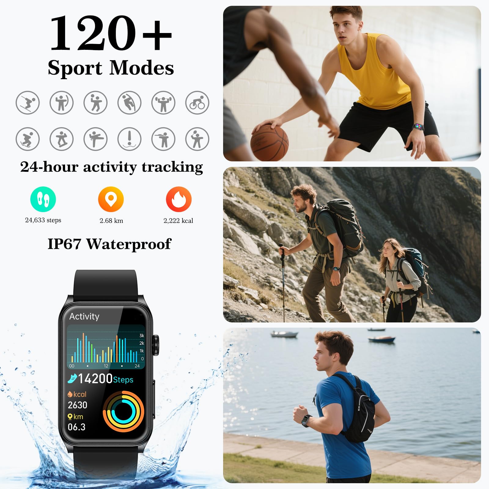 Bracelet intelligent NX22 avec écran HD de 1,78 pouces, fréquence cardiaque, oxy Bracelet intelligent NX22 avec écran HD de 1,78 pouces, fréquence cardiaque, oxy