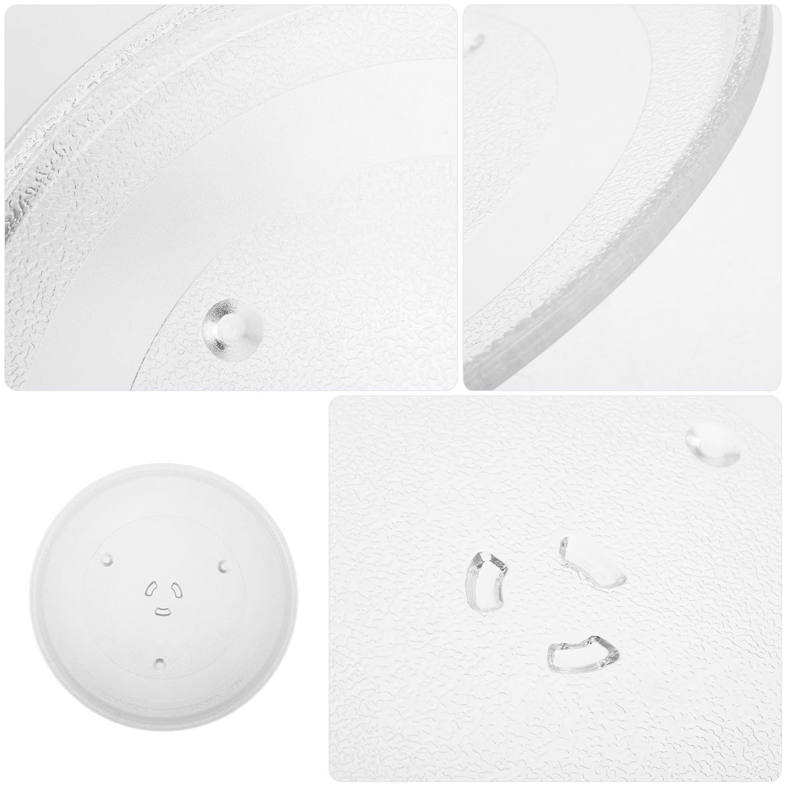 Plato giratorio para microondas: bandeja de repuesto de vidrio para microondas compatible con Samsung - Plato giratorio de 28,8 cm resistente al calor