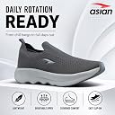 ASIAN Men Wind PRO-08 Casual Wear and Walking Shoes Without Laces for Men & Boys with Upper Mesh Fabric – Lightweight, Comfortable, Breathable, and Perfect for Walking and Daily Use (DGRY) -UK 6 gallery image