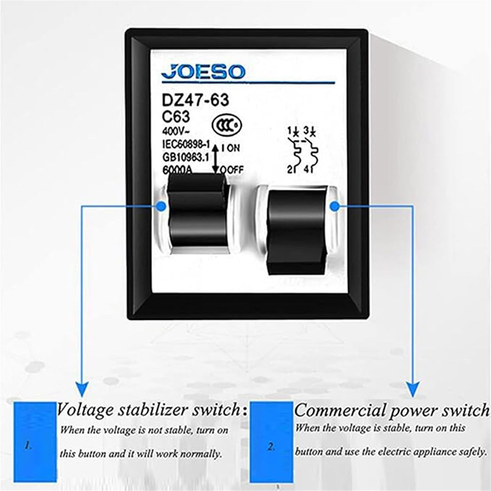 Estabilizador De TensióN AutomáTico, Estabilizador De TensióN MonofáSico DoméStico De Alta PrecisióN De 220 V, Estabilizador De Ca MonofáSico para Computadora, Refrigerador, TV,15000W