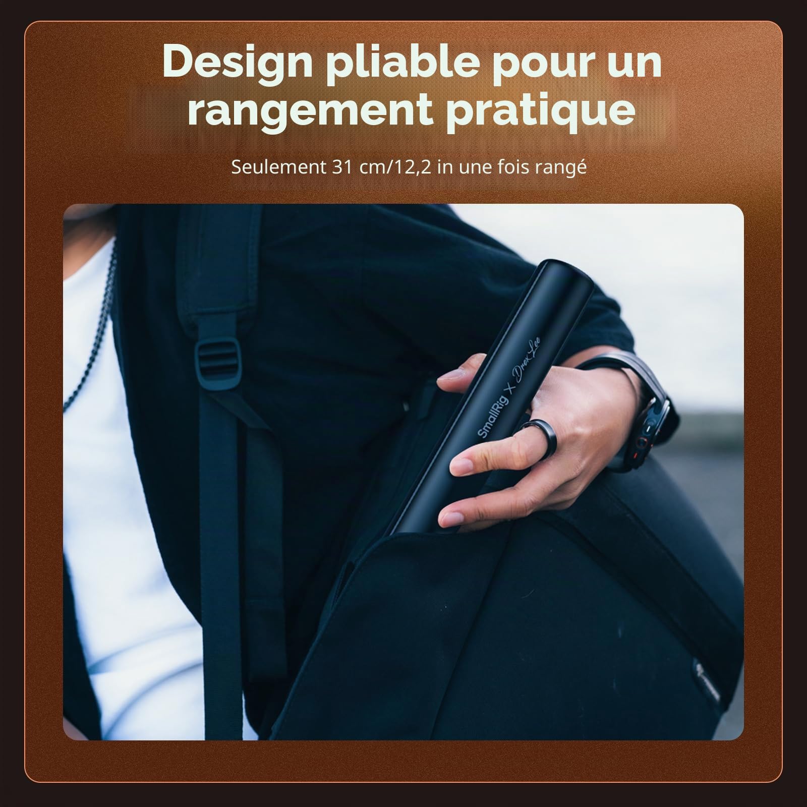 SMALLRIG x Drex Lee Boom Perche à Selfie ST30 Lite, Trépied Automatique 57,9'' avec Télécommande et Support pour Griffe, pour iPhone, pour Android, Enregistrement Vidéo, Voyage, Vlogging, Voir - 5292