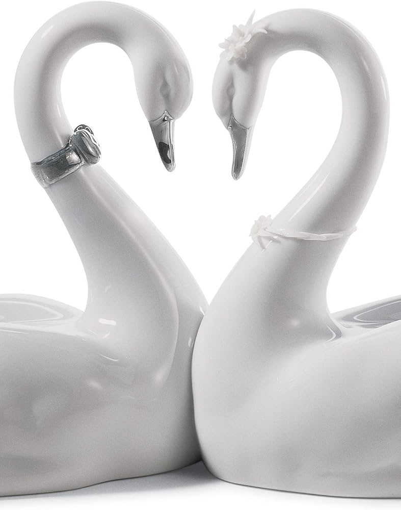 新品！リヤドロ エンドレスラブ 白鳥 エンドレスラブ (ケーキトッパー