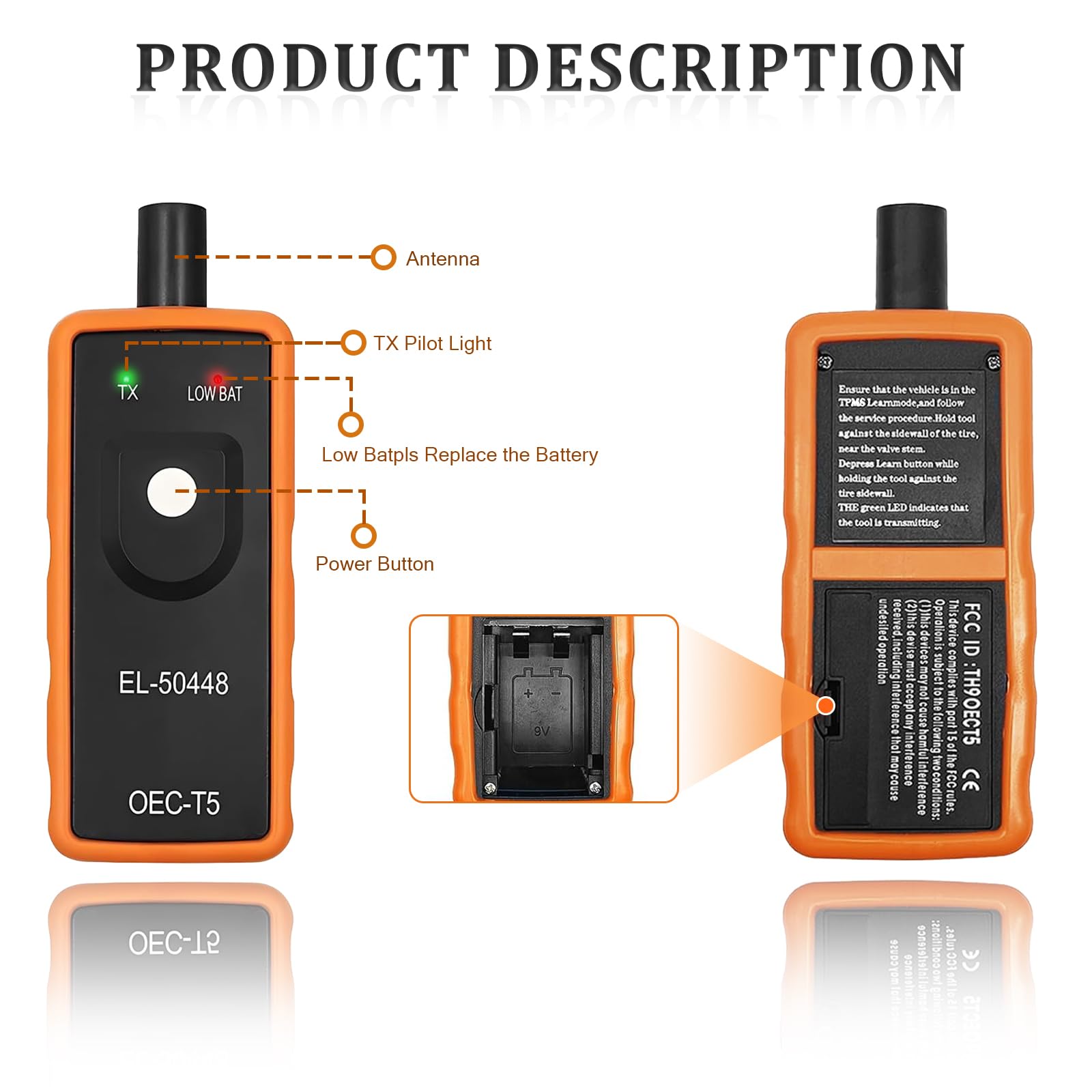 Arozk TPMS Relearn Reset Tool Per GM Sensore Di Pressione Sistema - Foto 9
