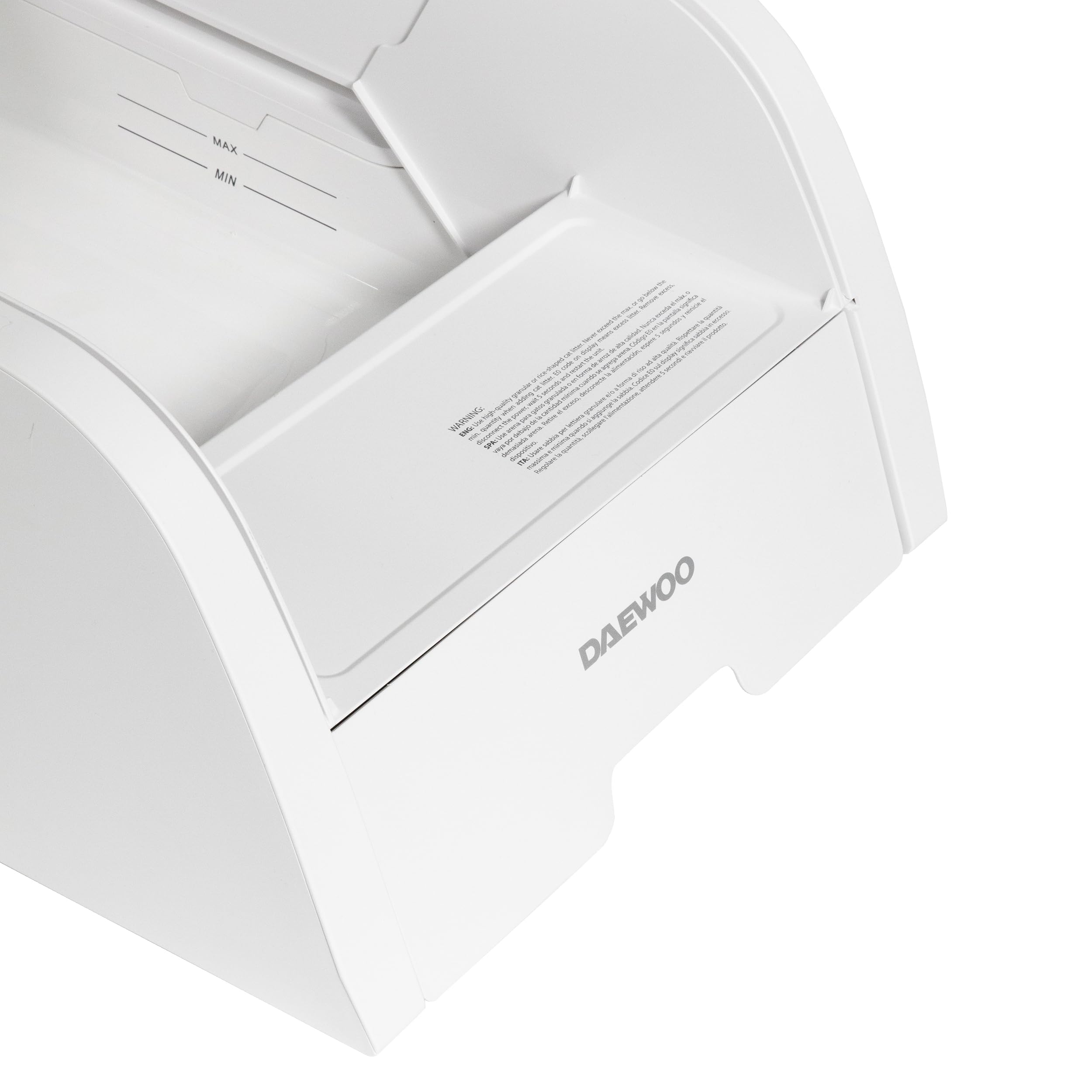 Daewoo - Lettiera Gatto Autopulente 5L con Sensore di Rilevamento Animale, Controllo Remoto tramite App TUYA, Lettiera Automatica con Timer, Silenziosa a 45 dB, Cani e Gatti Accessori