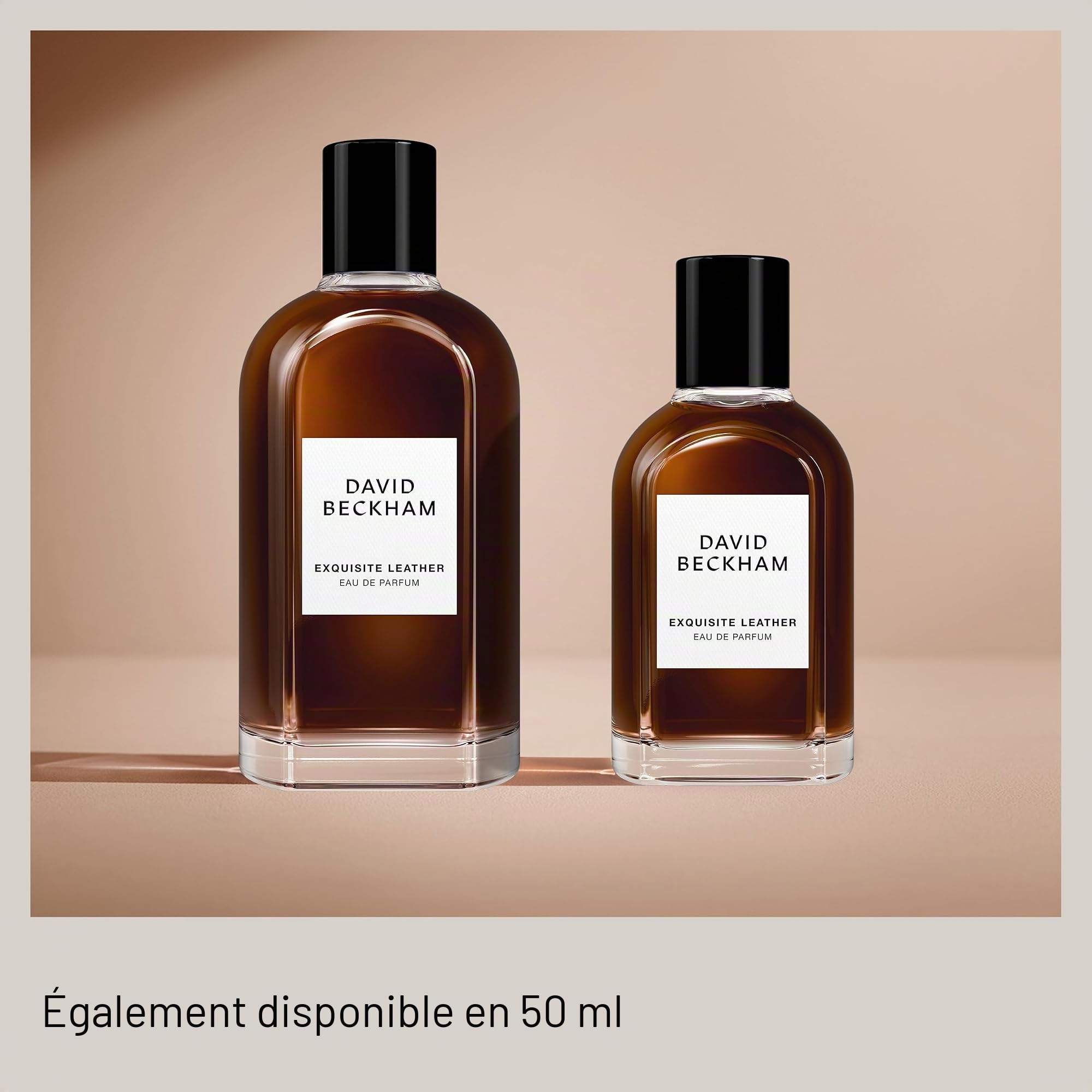 David Beckham Collection Exquis Leather Eau de parfum pour homme avec accord fumé et cuir - Parfum pour homme - 100 ml